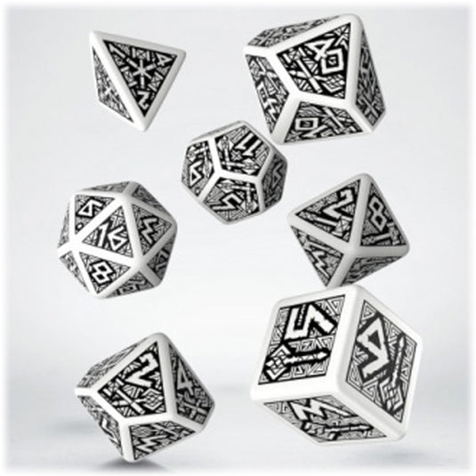 Dwarven White & Black Dice Set