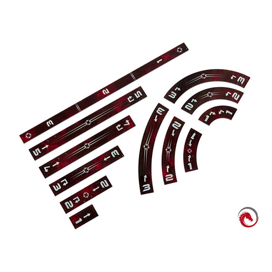 e-Raptor - Rulers Set SWX Red Upgraded