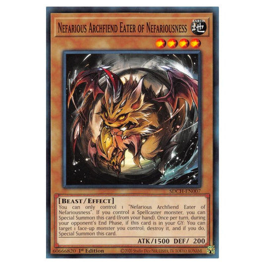 Yu-Gi-Oh! - Structure Deck - Spirit Charmers - Nefarious Archfiend Eater of Nefariousness (Common) SDCH-EN007