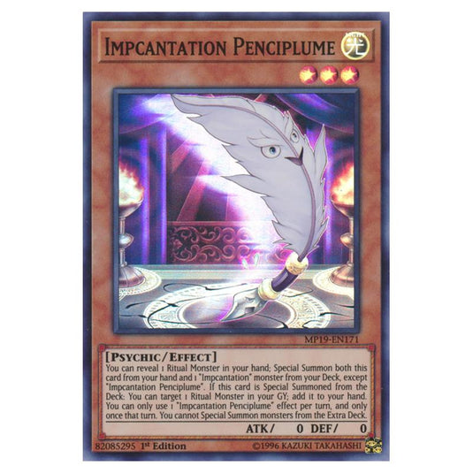 Yu-Gi-Oh! - 2019 Gold Sarcophagus Tin Mega Pack - Impcantation Penciplume (Super Rare) MP19-EN171