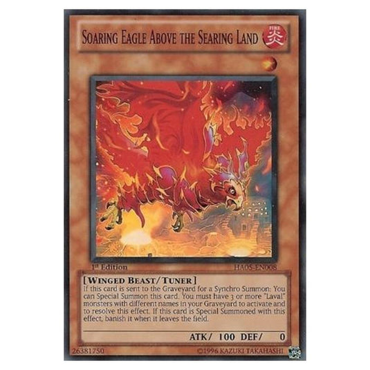 Yu-Gi-Oh! - Hidden Arsenal 5 - Steelswarm Invasion - Soaring Eagle Above the Searing Land (Super Rare) HA05-EN008