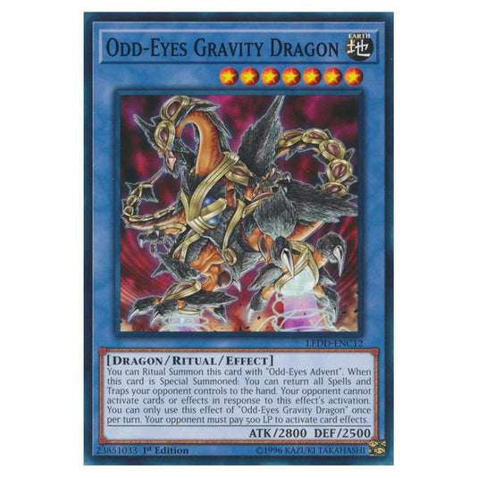 Yu-Gi-Oh! - Legendary Dragon Decks - Odd-Eyes Gravity Dragon (Common) LEDD-ENC12