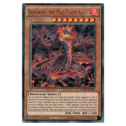 Yu-Gi-Oh! - Clash of Rebellions - Dogoran, the Mad Flame Kaiju (Rare) CORE-EN087