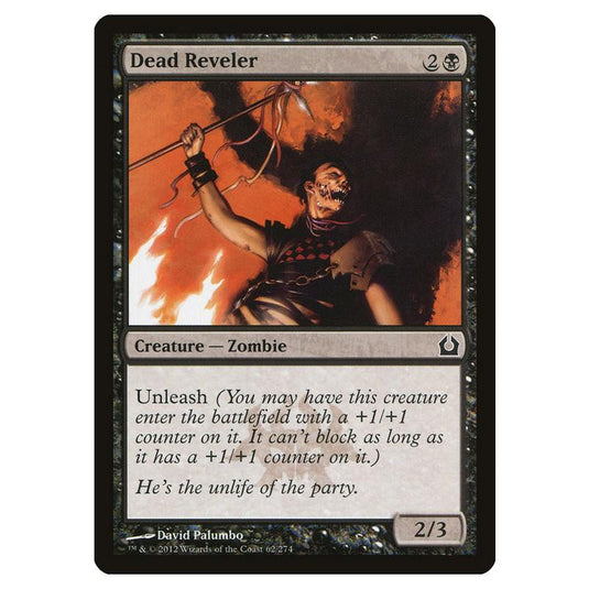 Magic The Gathering - Return To Ravnica - Dead Reveler - 62/274
