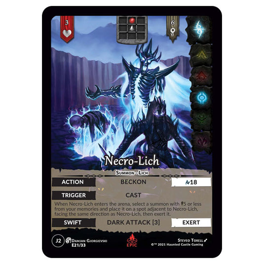 Genesis Battle of Champions - Welcome to Jaelara - Necro-Lich (Epic Rare) J2174