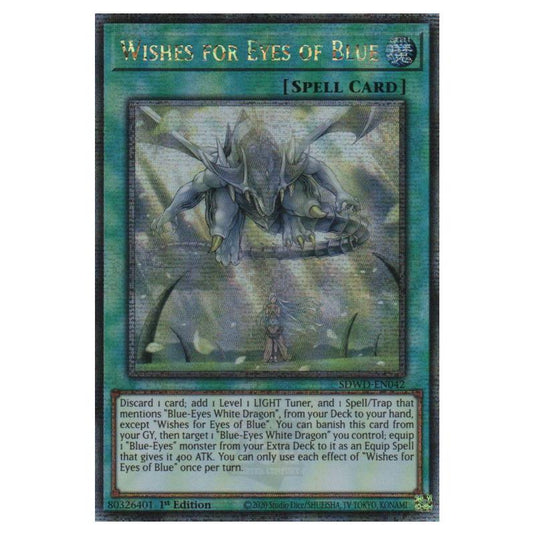 Yu-Gi-Oh! - Structure Deck - Blue-Eyes White Destiny - Wishes for Eyes of Blue (Quarter Century Secret Rare) SDWD-EN042