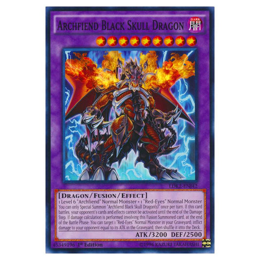 Yu-Gi-Oh! - Legendary Decks II - Archfiend Black Skull Dragon (Common) LDK2-ENJ42