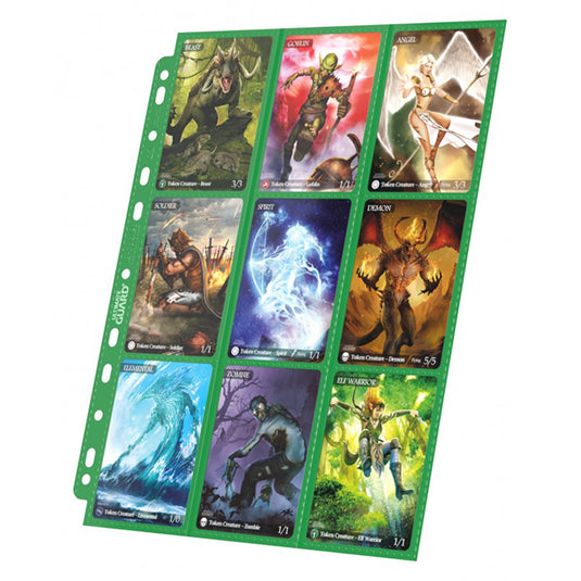 Ultimate Guard - 18-Pocket Pages - Side Loading Green (10)