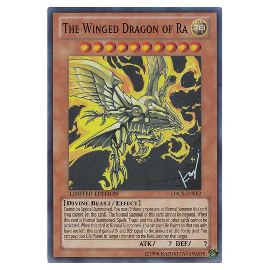 Yu-Gi-Oh! - Order of Chaos - Special Edition - The Winged Dragon of Ra (Super Rare) ORCS-ENSE2