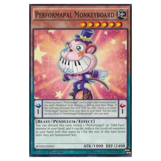 Yu-Gi-Oh! - Breakers of Shadow - Performapal Monkeyboard (Common) BOSH-EN003