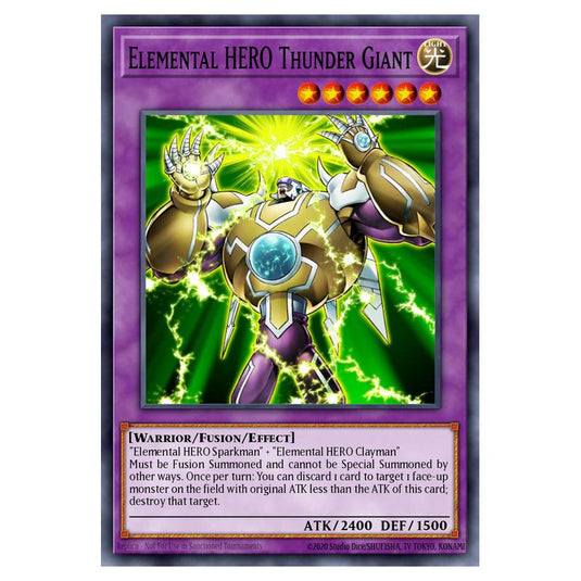 Yu-Gi-Oh! - Speed Duel GX - Duel Academy Box - Elemental HERO Thunder Giant (Common) SGX1-ENA22
