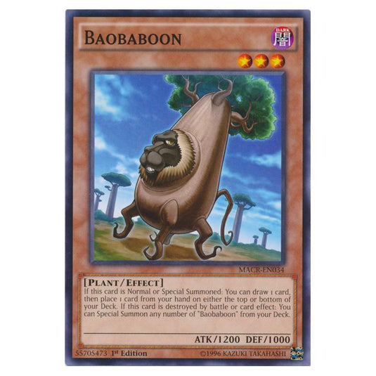 Yu-Gi-Oh! - Maximum Crisis - Baobaboon (Common) MACR-EN034