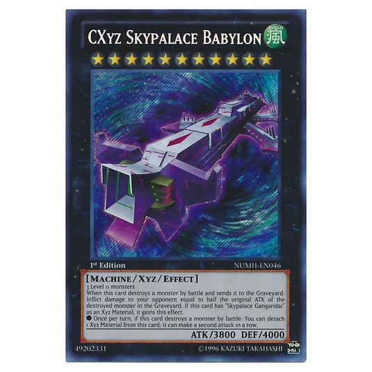 Yu-Gi-Oh! - Number Hunters - CXyz Skypalace Babylon (Secret Rare) NUMH-EN046