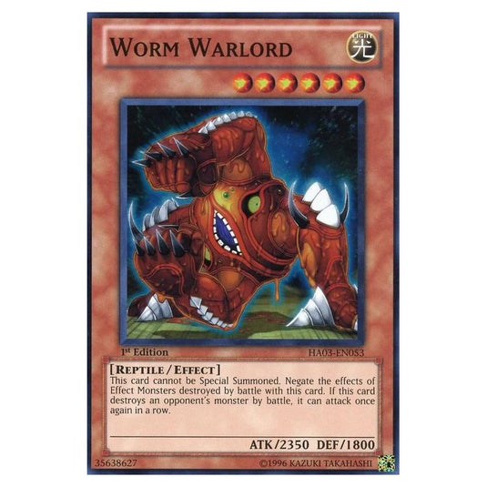 Yu-Gi-Oh! - Hidden Arsenal 3 - Worm Warlord (Super Rare) HA03-EN053