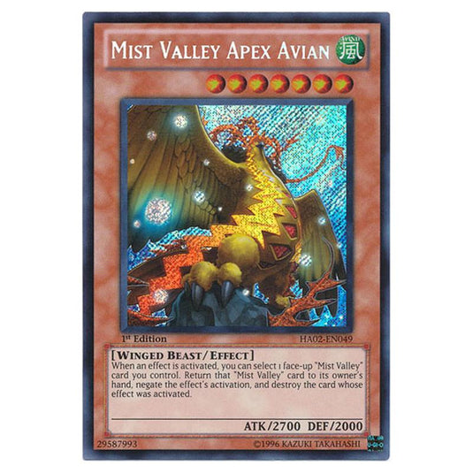 Yu-Gi-Oh! - Hidden Arsenal 2 - Mist Valley Apex Avian (Secret Rare) HA02-EN049