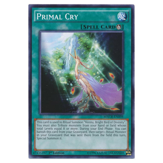 Yu-Gi-Oh! - Maximum Crisis - Primal Cry (Common) MACR-EN098