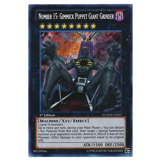 Yu-Gi-Oh! - Number Hunters - Number 15: Gimmick Puppet Giant Grinder (Secret Rare) NUMH-EN027