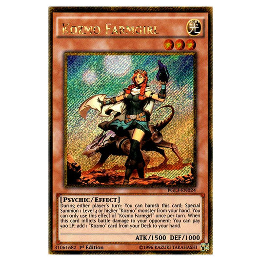 Yu-Gi-Oh! - Premium Gold - Infinite Gold - Kozmo Farmgirl (Gold Secret Rare) PGL3-EN024
