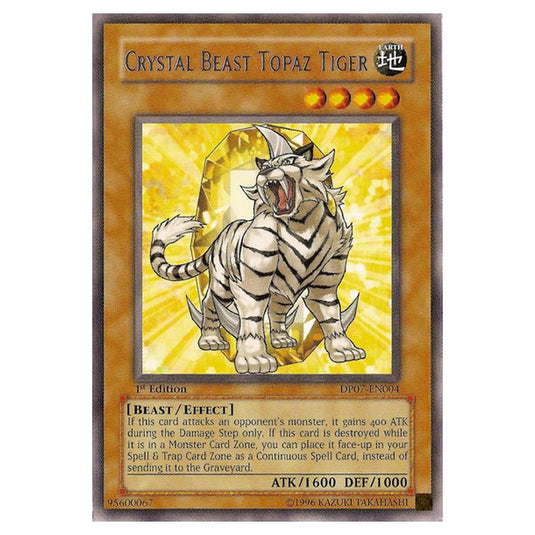 Yu-Gi-Oh! - Duelist Pack - Jesse Anderson - Crystal Beast Topaz Tiger (Rare) DP07-EN004