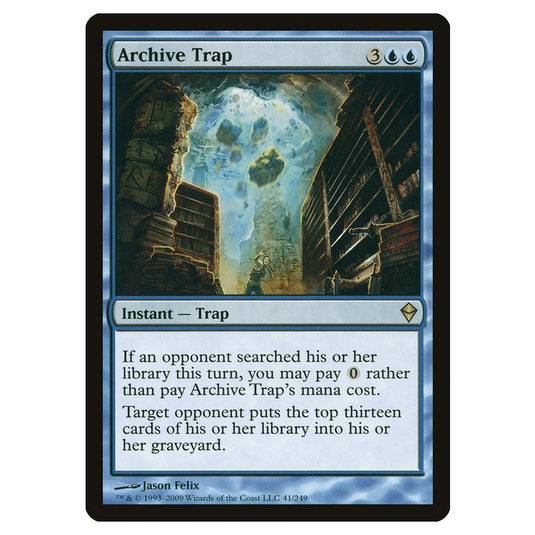 Magic The Gathering - Zendikar - Archive Trap - 41/249