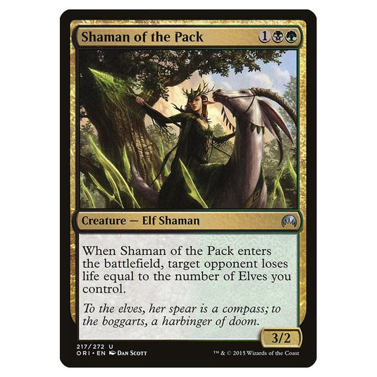 Magic The Gathering - Magic Origins - Shaman Of The Pack - 217/272 (Foil)