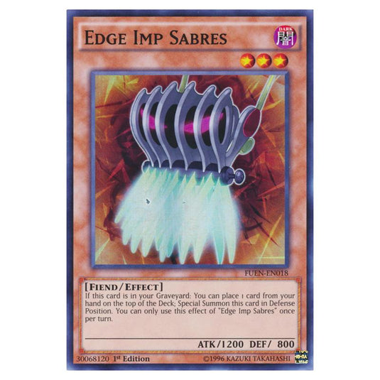 Yu-Gi-Oh! - Fusion Enforcers - Edge Imp Sabres (Super Rare) FUEN-EN018