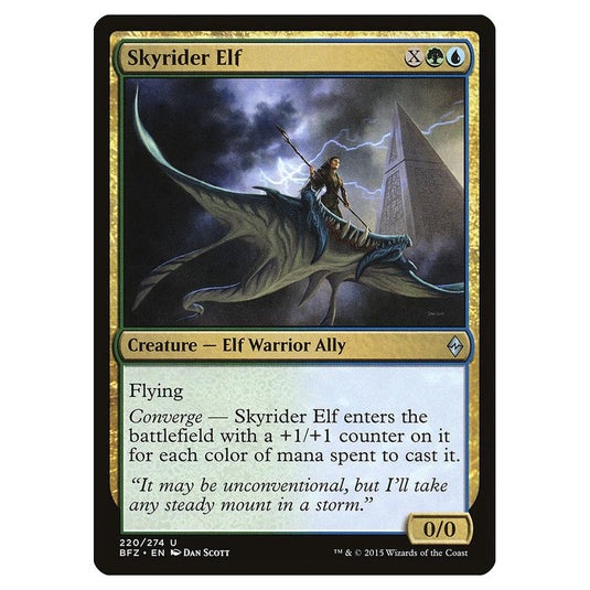 Magic The Gathering - Battle For Zendikar - Skyrider Elf - 220/274 (Foil)