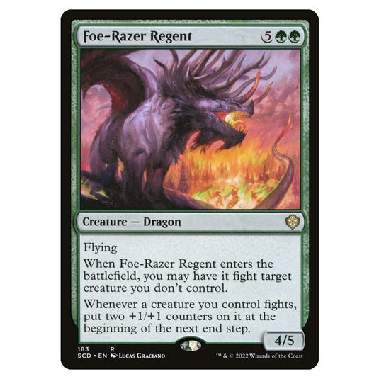 Magic the Gathering - Starter Commander Decks - Foe-Razer Regent - 183