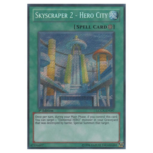 Yu-Gi-Oh! - Legendary Collection 2 - The Duel Academy Years Mega Pack - Skyscraper 2 - Hero City (Secret Rare) LCGX-EN097