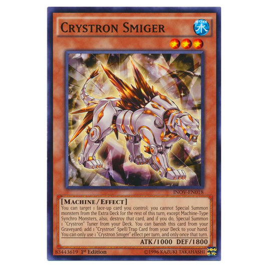 Yu-Gi-Oh! - Invasion - Vengeance - Crystron Smiger (Common) INOV-EN018