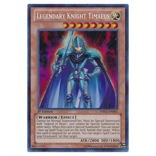 Yu-Gi-Oh! - Dragons of Legend - Legendary Knight Timaeus (Secret Rare) DRLG-EN001