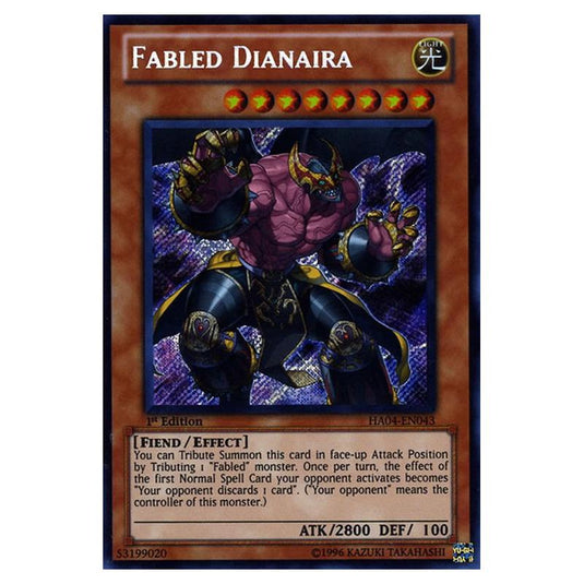 Yu-Gi-Oh! - Hidden Arsenal 4 - Trishula's Triumph - Fabled Dianaira (Secret Rare) HA04-EN043