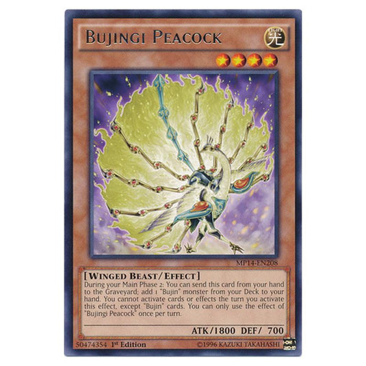 Yu-Gi-Oh! - 2014 Mega-Tin Mega Pack - Bujingi Peacock (Rare) MP14-EN208