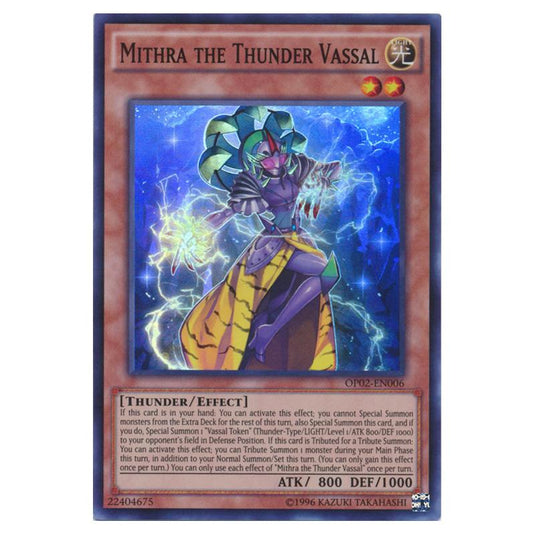 Yu-Gi-Oh! - OTS Tournament Pack 2 - Mithra the Thunder Vassal (Super Rare) OP02-EN006