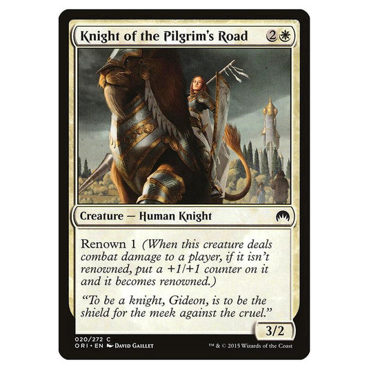 Magic The Gathering - Magic Origins - Knight Of The Pilgrim\\'s Road - 20/272 (Foil)