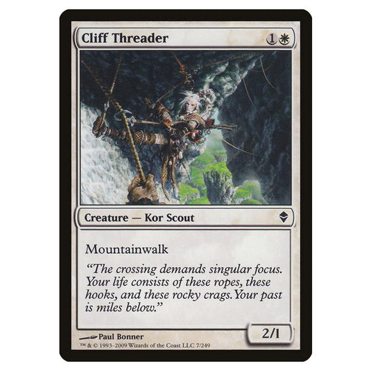 Magic The Gathering - Zendikar - Cliff Threader - 7/249