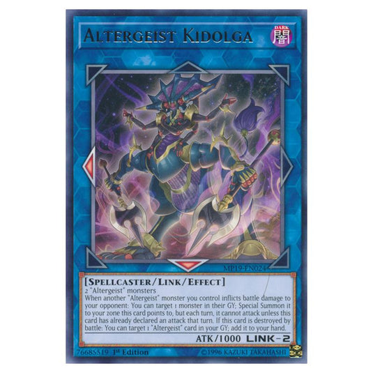 Yu-Gi-Oh! - 2019 Gold Sarcophagus Tin Mega Pack - Altergeist Kidolga (Rare) MP19-EN024