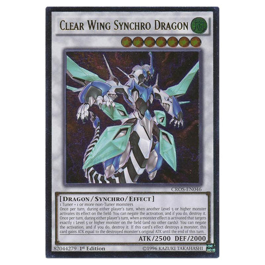 Yu-Gi-Oh! - Crossed Souls - Clear Wing Synchro Dragon (Ultimate Rare) CROS-EN046