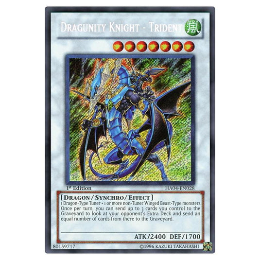 Yu-Gi-Oh! - Hidden Arsenal 4 - Trishula's Triumph - Dragunity Knight - Trident (Secret Rare) HA04-EN028