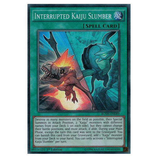 Yu-Gi-Oh! - Breakers of Shadow - Interrupted Kaiju Slumber (Super Rare) BOSH-EN089