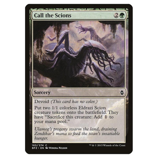 Magic The Gathering - Battle For Zendikar - Call The Scions - 165/274 (Foil)