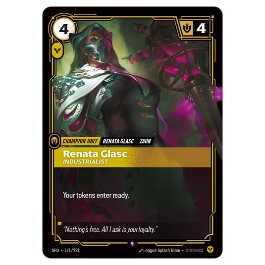 Riftbound: League of Legends TCG - Spiritforged - Renata Glasc - Industrialist - 171/221