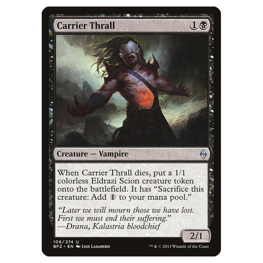 Magic The Gathering - Battle For Zendikar - Carrier Thrall - 106/274