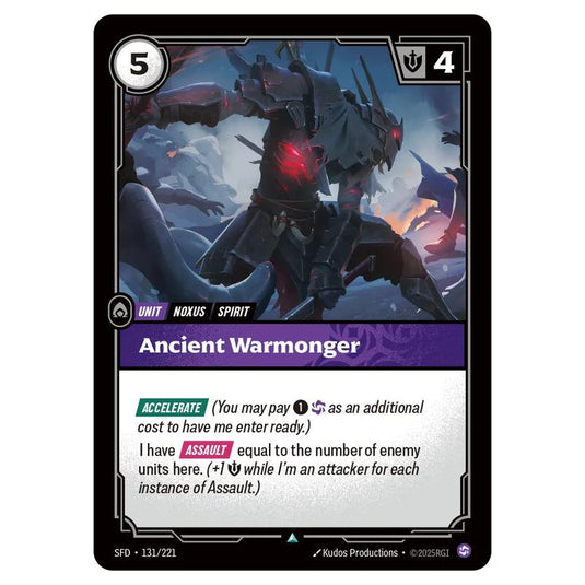 Riftbound: League of Legends TCG - Spiritforged - Ancient Warmonger - 131/221