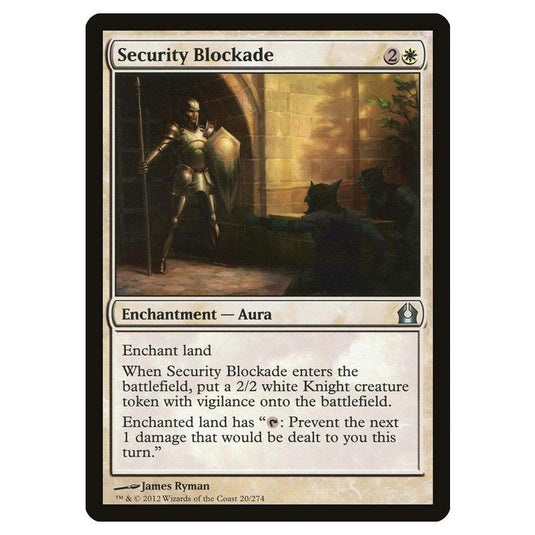 Magic The Gathering - Return To Ravnica - Security Blockade - 20/274