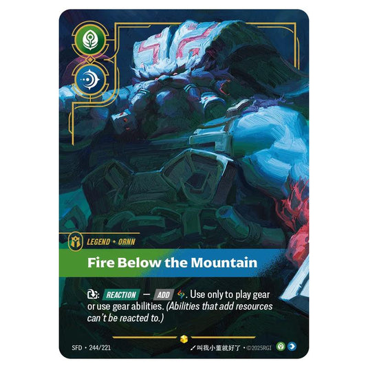 Riftbound: League of Legends TCG - Spiritforged - Ornn - Fire Below the Mountain - 244/221