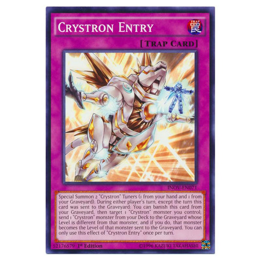 Yu-Gi-Oh! - Invasion - Vengeance - Crystron Entry (Common) INOV-EN071