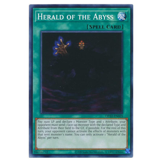 Yu-Gi-Oh! - OTS Tournament Pack 22 - Herald of the Abyss (Common) OP22-EN025