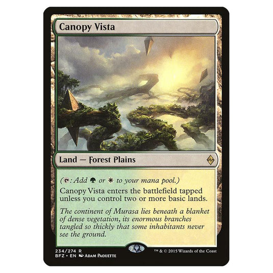 Magic The Gathering - Battle For Zendikar - Canopy Vista - 234/274