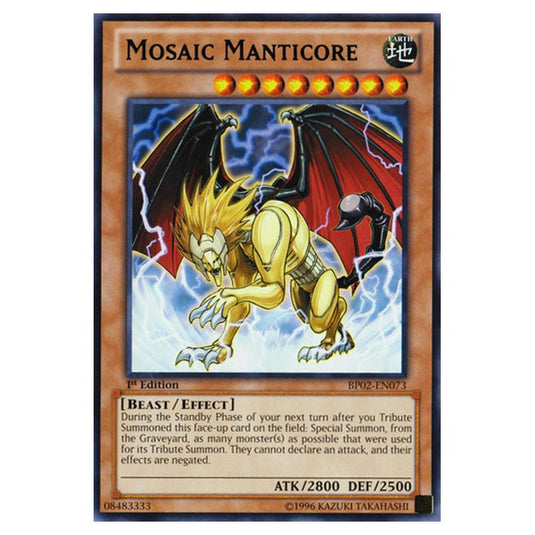 Yu-Gi-Oh! - Battle Pack 2 - War of the Giants - Mosaic Manticore (Rare) BP02-EN073